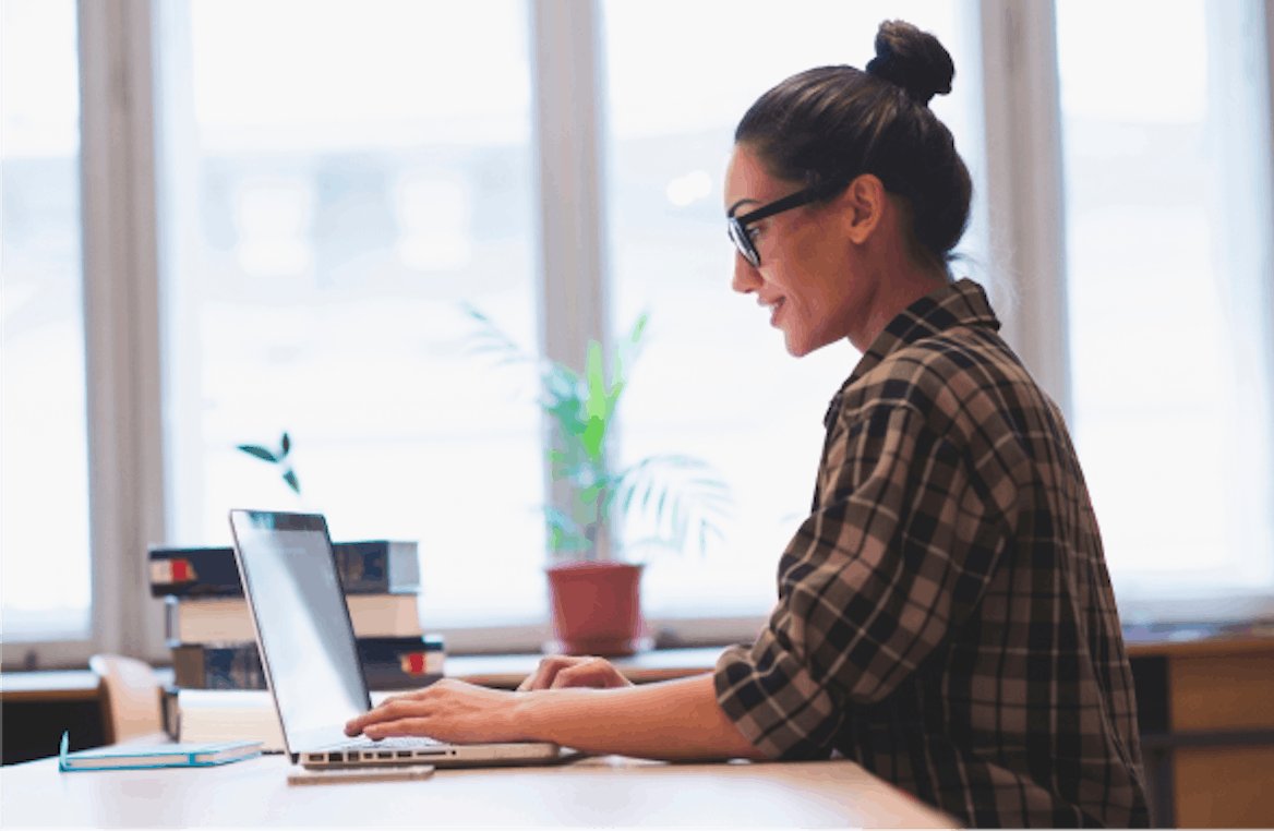 Woman using LLP Woman using LLP