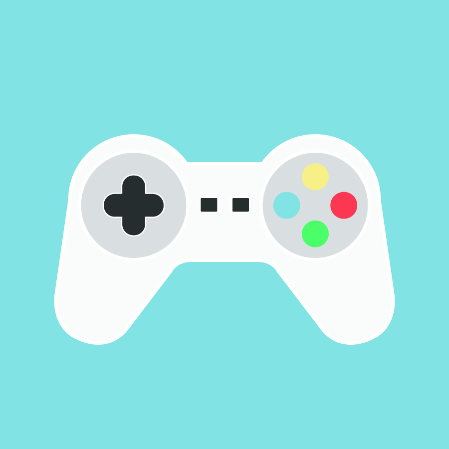 Illustration of game console controller