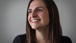 woman looking to the left smiling woman looking to the left smiling