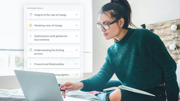 Student practicing in Learning Lab Student practicing in Learning Lab