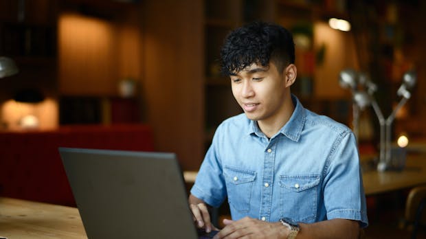 Student on laptop Student on laptop