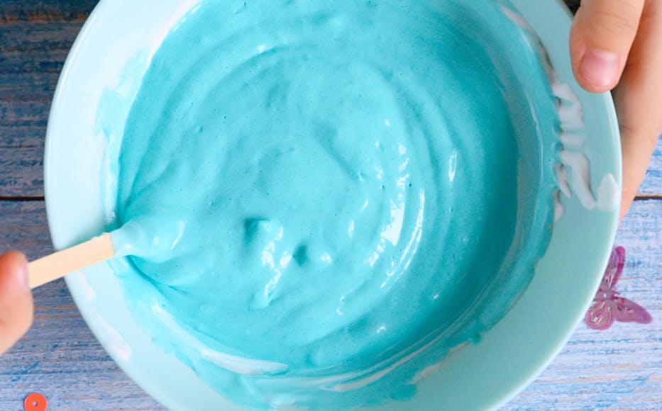 Bowl of blue gak Bowl of blue gak