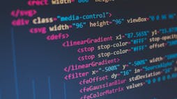 Colorful code displayed on a screen Colorful code displayed on a screen