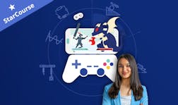 Samaira Mehta against a blue background Samaira Mehta against a blue background