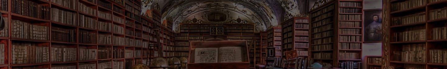 Interior of an ornate library