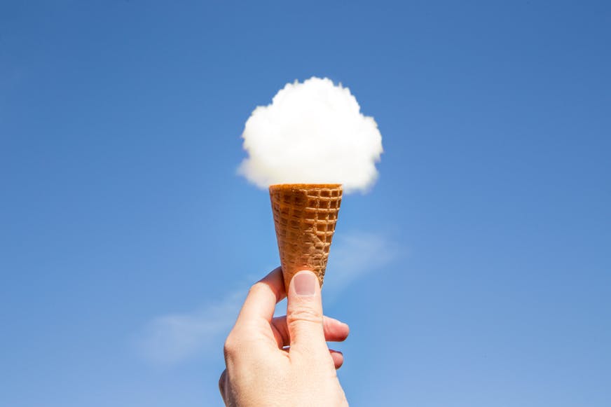 Ice cream cone clouds 蛋卷冰淇淋