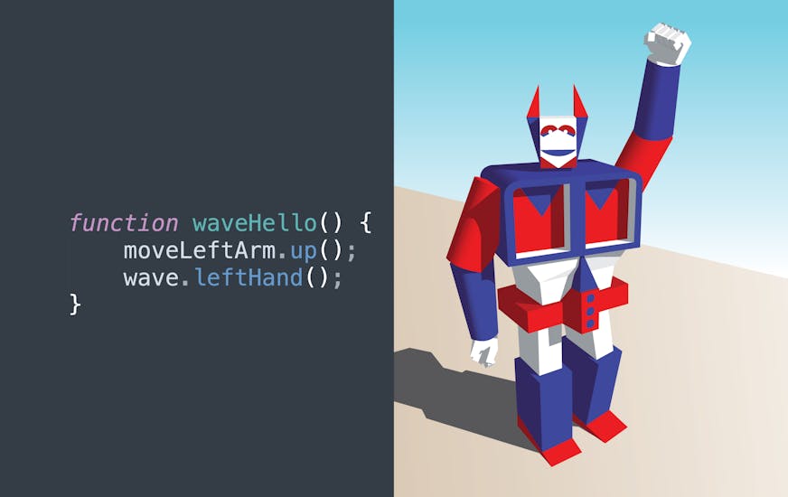JavaScript代码移动Optimus Prime游戏字符示例
