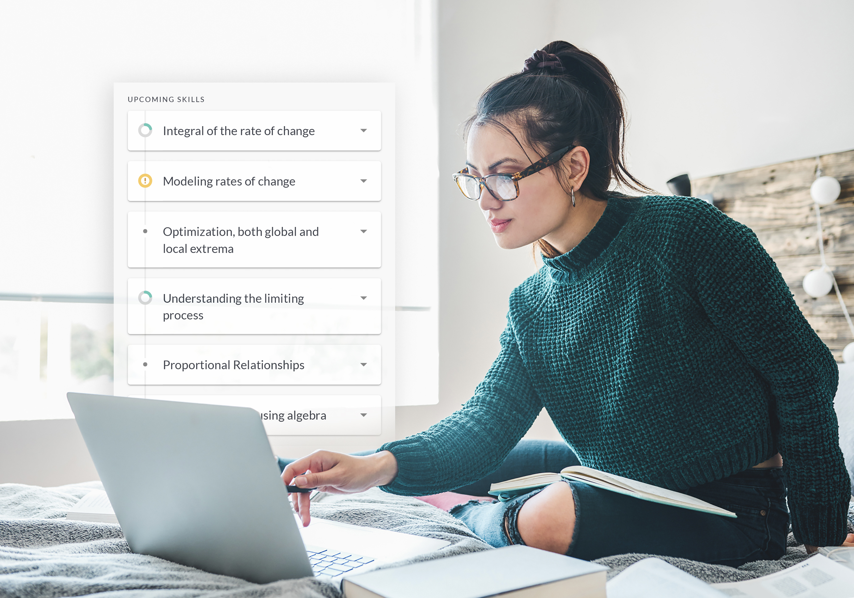 Woman working on laptop